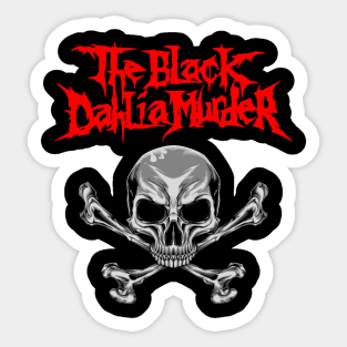 THE BLACK DAHLIA SKULL Sticker